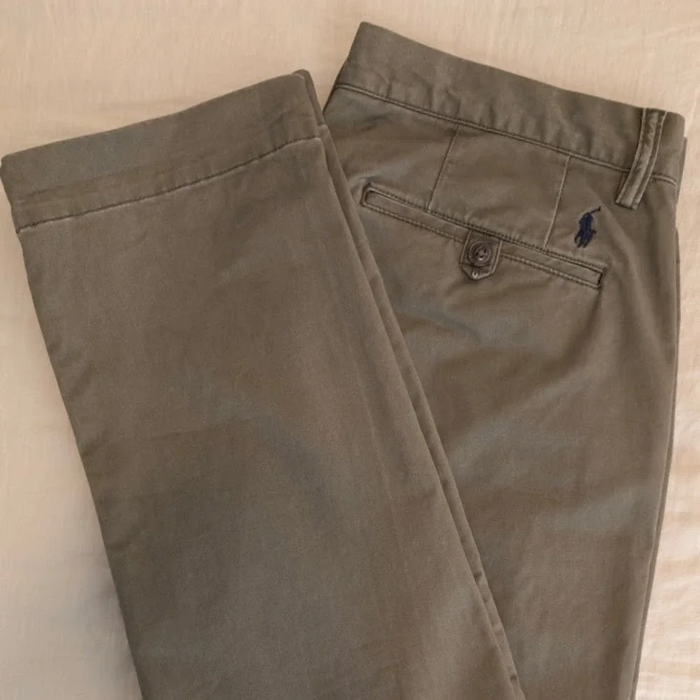 POLO RALPH LAUREN Chino Pants Men's 32x30 (Fits 34x29.5) Olive Stretch Straight